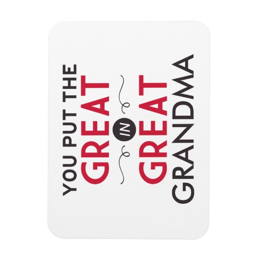 おばあちゃん素晴らしに入れ素晴らした マグネット (縦)