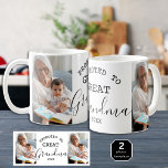 おばあちゃん素晴らしに昇格2フォトコラージュ コーヒーマグカップ<br><div class="desc">2枚の素晴らし写真とパーソナライズされた定年で祖母のマグカップに昇格。母の日ユニーク、祖父母の日の休日、おばあちゃんの誕生日のための贈り物。</div>