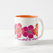おばあちゃん素晴らしに昇進するママ – オレンジピンク ツートーンマグカップ (正面右)