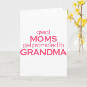 おばあちゃん素晴らしに昇進する母 カード (黄色い花)
