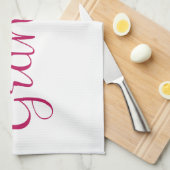 おばあちゃん素晴らしに昇進する母 キッチンタオル (四つ折り)