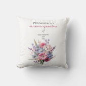 おばあちゃん素晴らしに昇進パーソナライズされた クッション (正面)