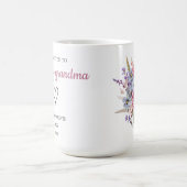 おばあちゃん素晴らしに昇進パーソナライズされた コーヒーマグカップ (中央)