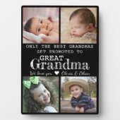 おばあちゃん素晴らしに4フォトコラージュに昇格 フォトプラーク (正面)
