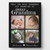 おばあちゃん素晴らしに4フォトコラージュのプラークに昇格 フォトプラーク (正面)
