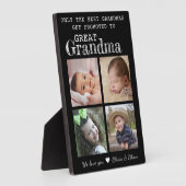 おばあちゃん素晴らしに4フォトコラージュのプラークに昇格 フォトプラーク (側面)