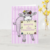 おばあちゃん素晴らしのお祝い カード (黄色い花)