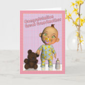 おばあちゃん素晴らしのお祝い カード (黄色い花)