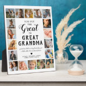 おばあちゃん素晴らしの写真 フォトプラーク (側面)
