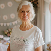 – おばあちゃん素晴らしの小さな野草の赤ちゃん女の子シャワー Tシャツ
