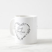 おばあちゃん素晴らしの年のベスト。 コーヒーマグカップ (正面左)