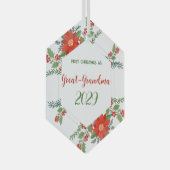 おばあちゃん素晴らしの第1回 ガラスオーナメント (正面右)