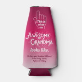 おばあちゃん素晴らしの見た目だグラデーション ボトルクーラー (正面)