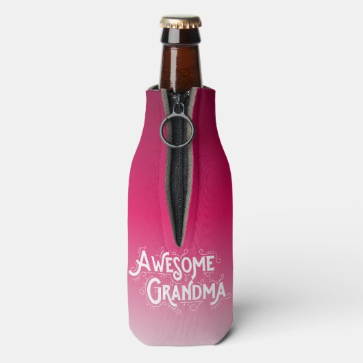おばあちゃん素晴らしの見た目だグラデーション ボトルクーラー (ボトル裏面)