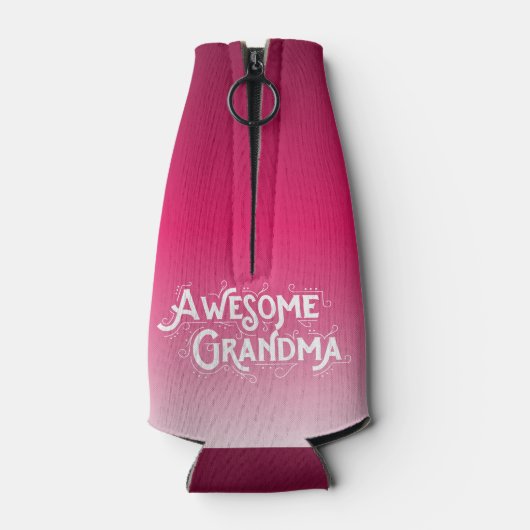 おばあちゃん素晴らしの見た目だグラデーション ボトルクーラー (裏面)