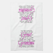 おばあちゃん素晴らしの言葉 キッチンタオル (縦)