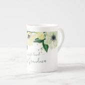 おばあちゃん素晴らしスエレガントクリプト水彩花 ボーンチャイナマグカップ (正面右)