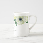 おばあちゃん素晴らしスエレガントクリプト水彩花 ボーンチャイナマグカップ (右)