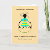 おばあちゃん素晴らしハッピー・マザーズ・デイ カード (正面)