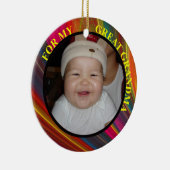 おばあちゃん素晴らしフォトギフトラベル&オーナメント セラミックオーナメント (右)