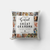 おばあちゃん素晴らしフォトコラージュ クッション (正面)
