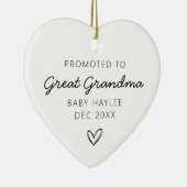 おばあちゃん素晴らしベビー名/姓に昇格 セラミックオーナメント (右)