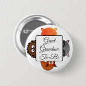 おばあちゃん素晴らしボタンになるキツネウッドランズテーマ 缶バッジ (正面&裏面)