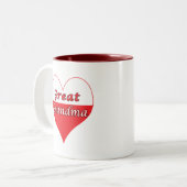 おばあちゃん素晴らしポーランドハート ツートーンマグカップ (正面左)