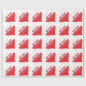 おばあちゃん素晴らしポーランドハート ラッピングペーパー (フラット)