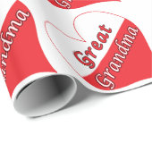 おばあちゃん素晴らしポーランドハート ラッピングペーパー (ロールコーナー)