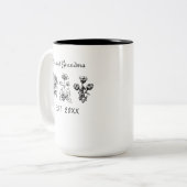 おばあちゃん素晴らしマグ、おばあちゃんに昇進素晴らしした ツートーンマグカップ (正面左)