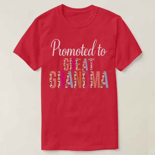 おばあちゃん素晴らし妊娠告知Lに昇進 Tシャツ (デザイン正面)