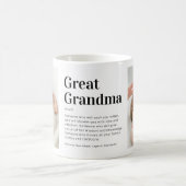 おばあちゃん素晴らし定義2写真 コーヒーマグカップ (中央)
