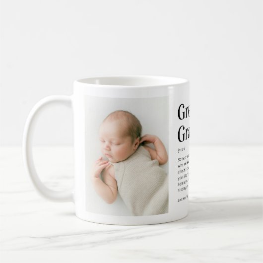 おばあちゃん素晴らし定義2写真 コーヒーマグカップ (左)