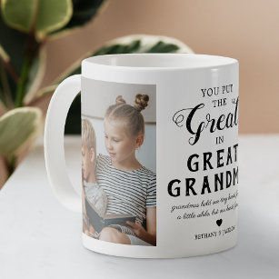 おばあちゃん素晴らし家族の写真2トーンのコーヒーマグ コーヒーマグカップ
