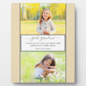 おばあちゃん素晴らし愛する詩カスタム2写真 フォトプラーク (正面)