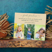 おばあちゃん素晴らし愛する詩カスタム3写真 フォトプラーク (側面)