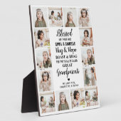 おばあちゃん素晴らし詩パーソナライズされた写真コラージュ フォトプラーク (側面)