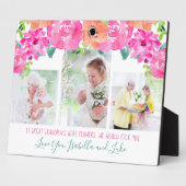 おばあちゃん素晴らし詩3フォトピンクフローラ フォトプラーク (側面)