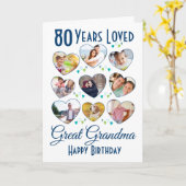 おばあちゃん素晴らし誕生日フォトコラージュ カード (黄色い花)