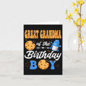 おばあちゃん素晴らし誕生日ボーイミルククッキー1st カード (黄色い花)