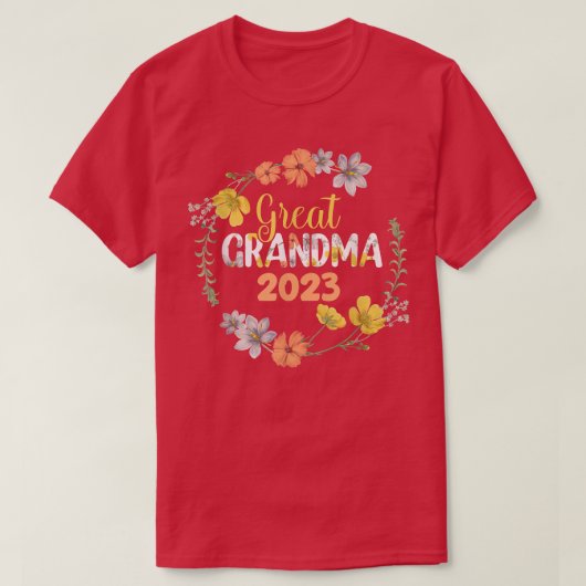 おばあちゃん素晴らし2023妊娠発表 Tシャツ (デザイン正面)