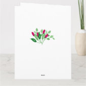 おばあちゃん素晴らし4フォトディティピンクローズブド誕生日 カード (裏面)