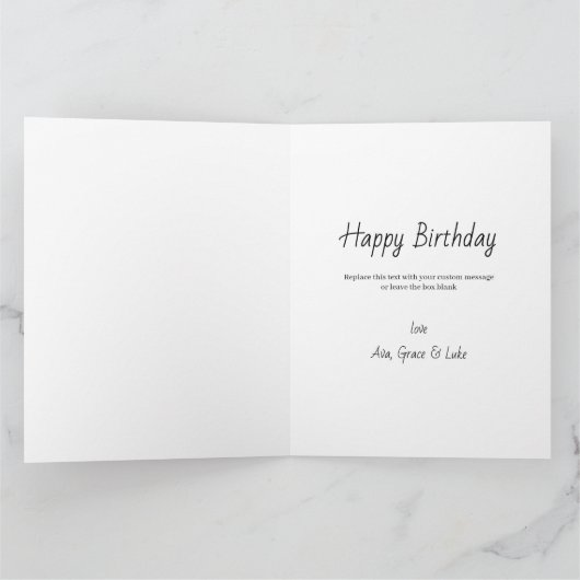 おばあちゃん素晴らし4フォトマゼンタアネモン誕生日 カード (内部)