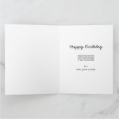 おばあちゃん素晴らし4写真ディッツィーピンク花誕生日 カード (内部)