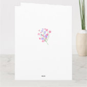 おばあちゃん素晴らし4写真ディッツィーピンク花誕生日 カード (裏面)