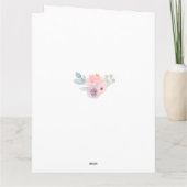 おばあちゃん素晴らし4写真繊細な花誕生日 カード (裏面)