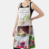 おばあちゃん素晴らし9フォトコラージキッチン引用文 エプロン (インサイチュ)