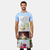 おばあちゃん素晴らし9フォトコラージキッチン引用文 エプロン (着用した状態)