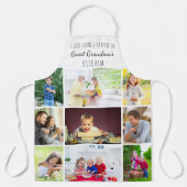 おばあちゃん素晴らし9フォトコラージキッチン引用文 エプロン (正面)